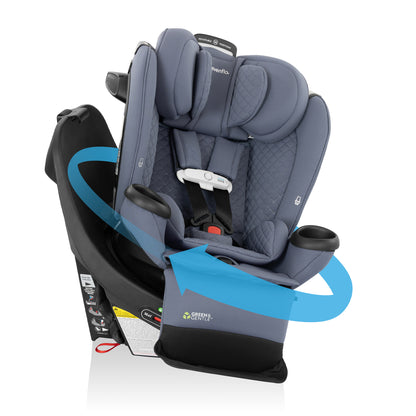 Revolve360 Extend All-in-One Rotational Car Seat with Green & Gentle Fabric (Flint)
