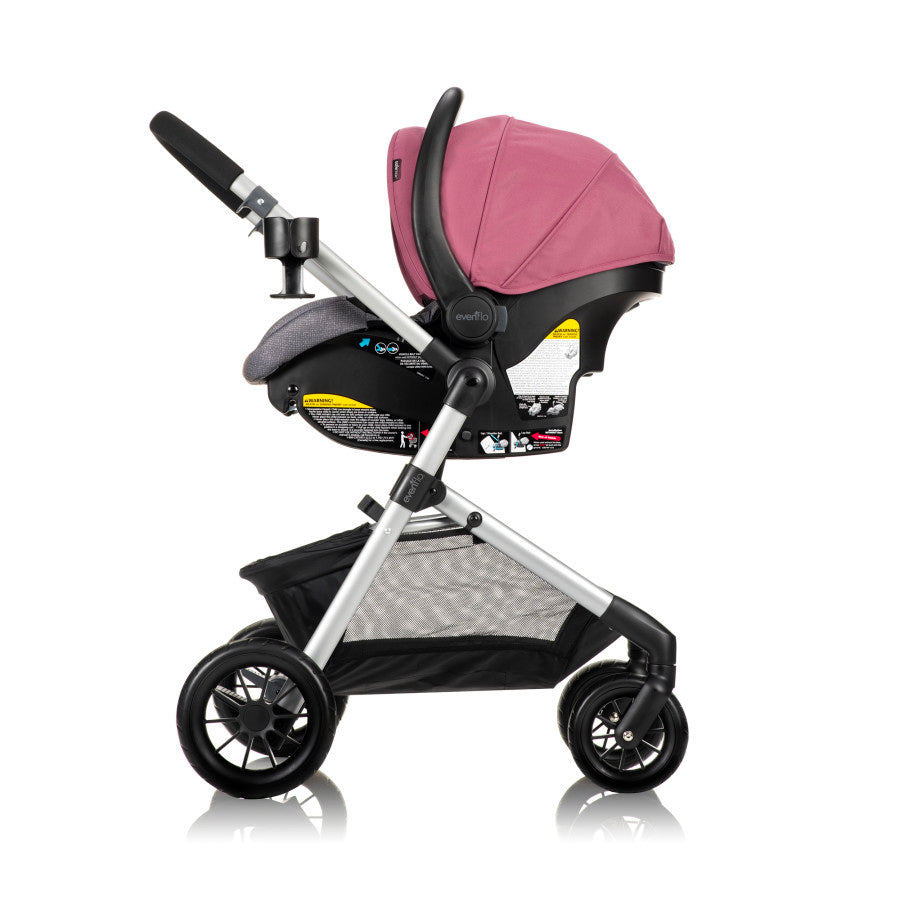 Pivot Modular Travel System with LiteMax Infant Car Seat with Anti-Rebound Bar full side 3