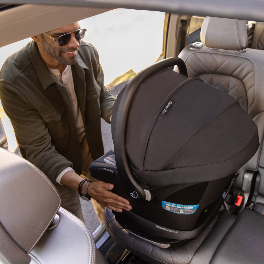 Revolve180 LiteMax NXT Rotational Infant Car Seat father