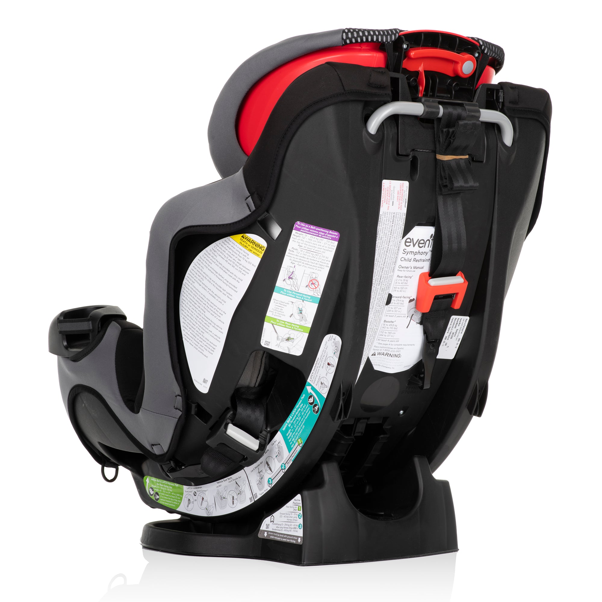 Symphony AllInOne Convertible Car Seat with FreeFlow Evenflo