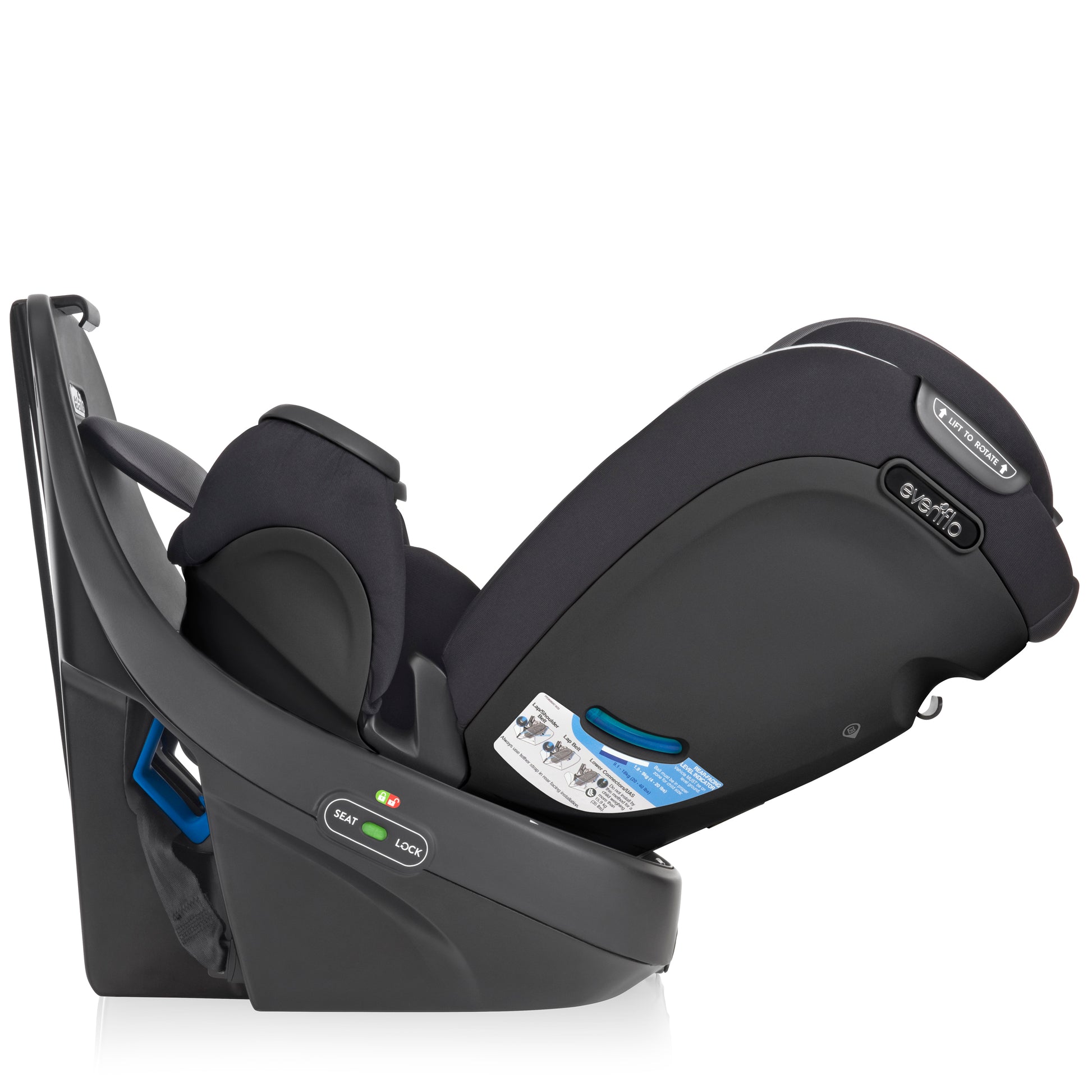 Evenflo® Gold Revolve360 Extend All-in-One Rotational Car Seat with  SensorSafe - Evenflo® Official Site – Evenflo® Company, Inc