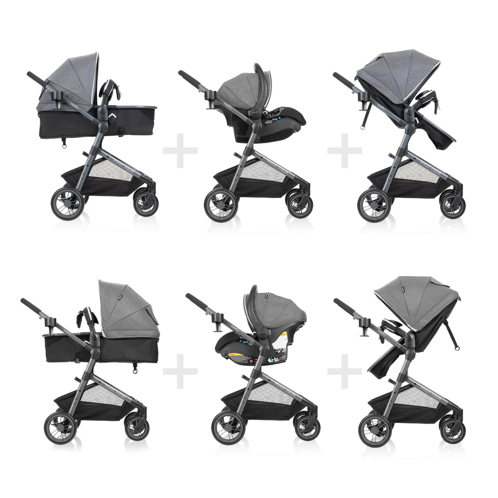 Evenflo Pivot Vizor Travel System with LiteMax Infant Car Seat - Evenflo  Official Site  Evenflo Company, Inc