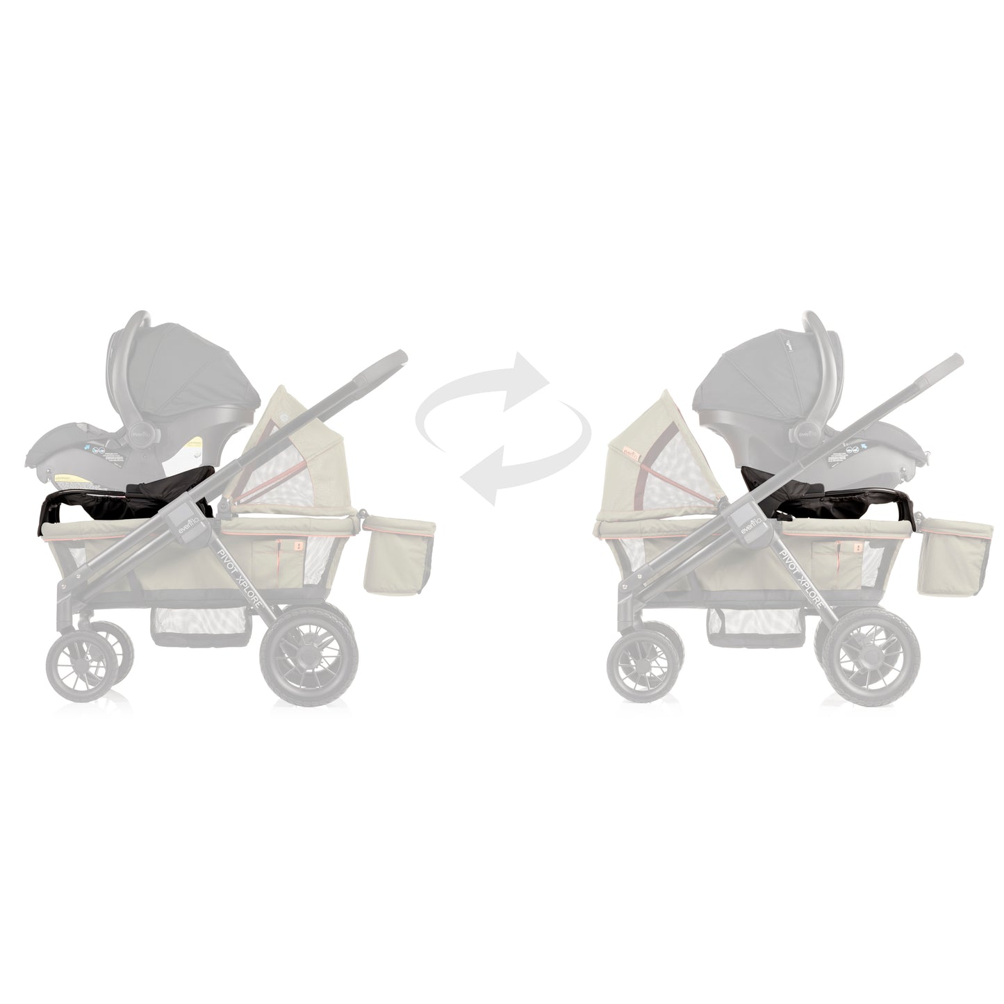 Pivot Xplore Stroller Wagon Infant Car Seat Adapter