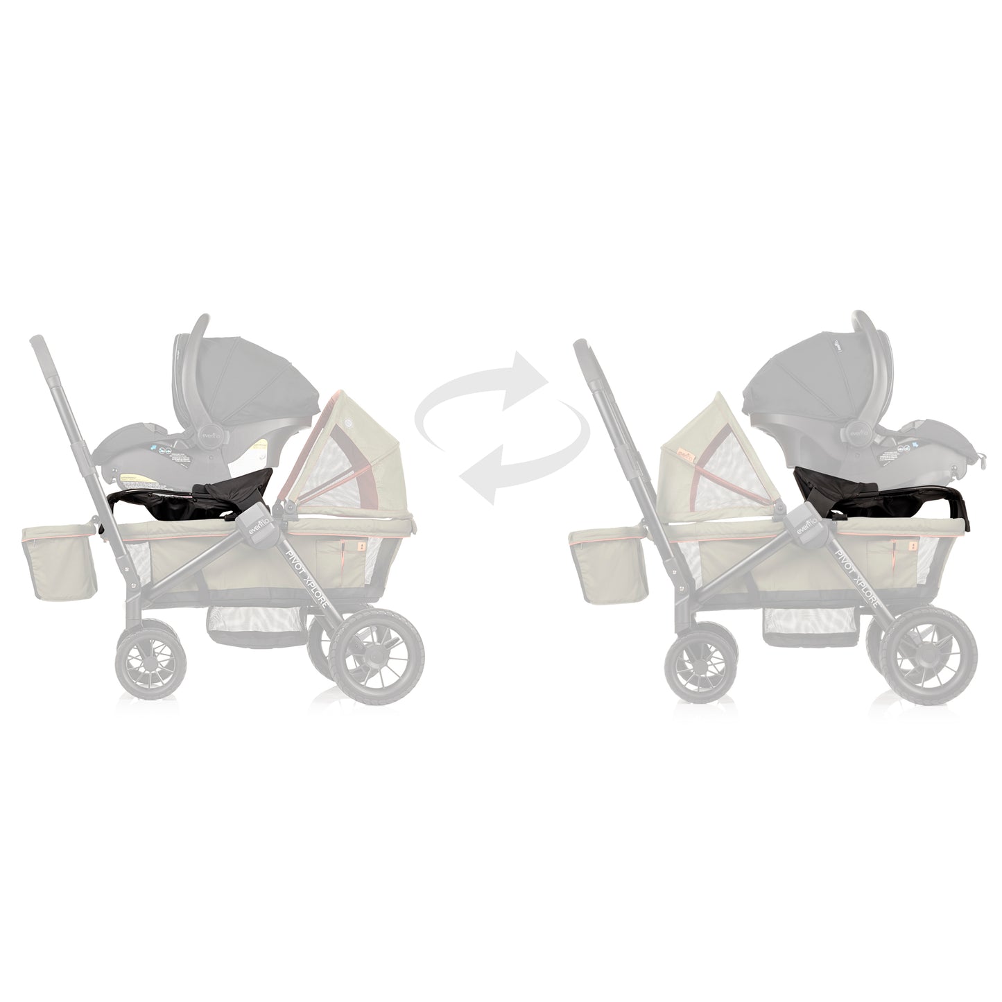 Pivot Xplore Stroller Wagon Infant Car Seat Adapter