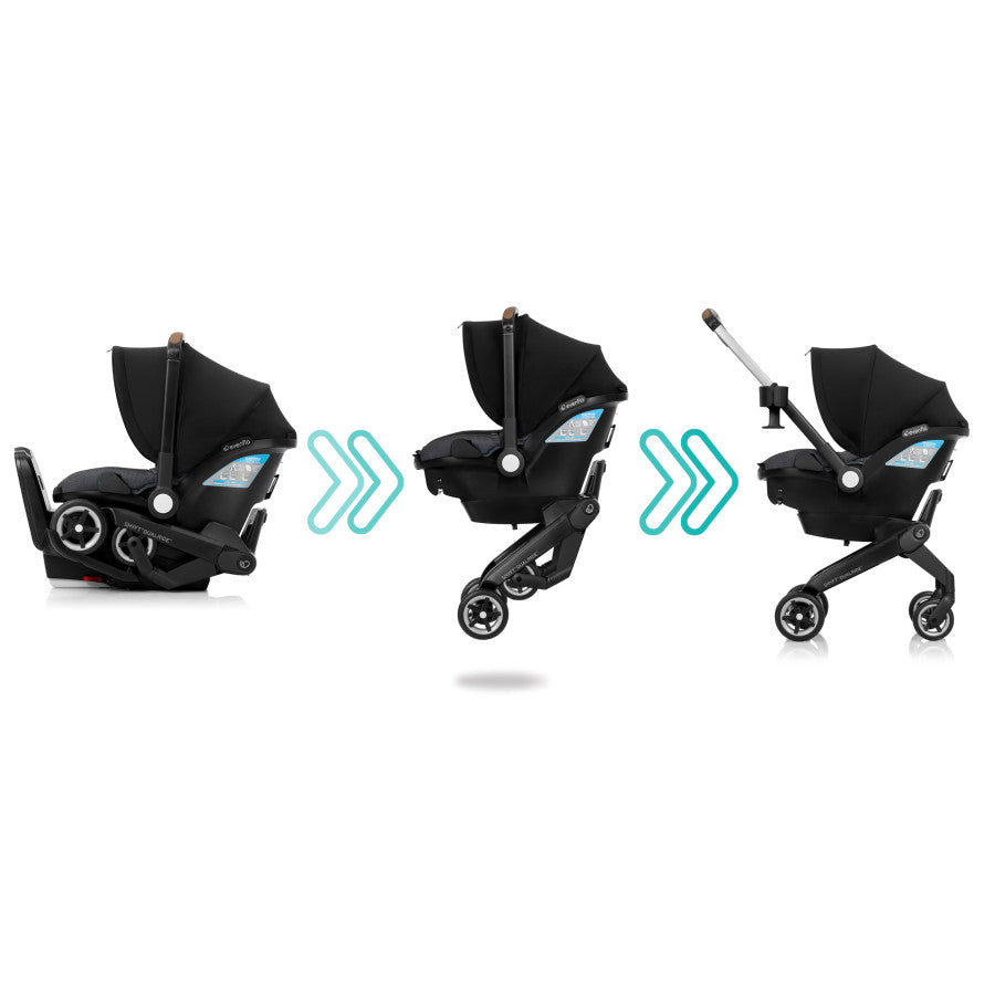 Shyft DualRide Infant Car Seat Stroller Combo with Carryall Storage