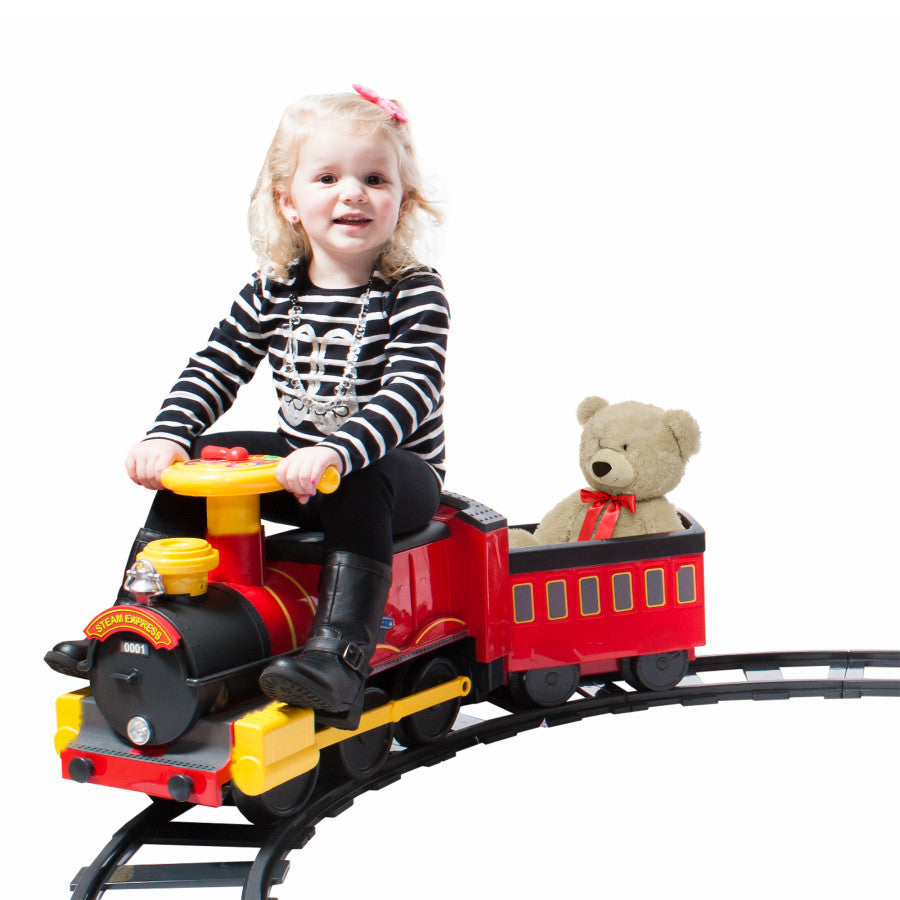 Steam Train 6-Volt Battery Ride-On Vehicle