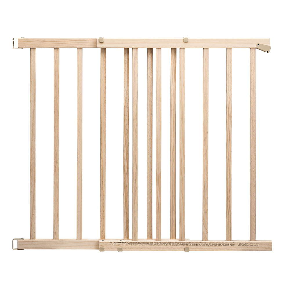 how to use evenflo baby gate Evenflo Walk-Thru Top Of Stairs Baby Gate