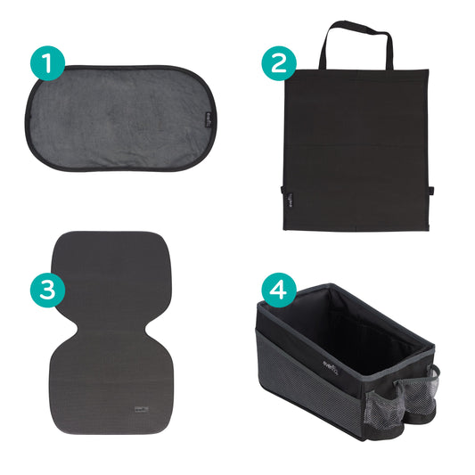 Car Seat Four-Piece Accessory Starter Kit